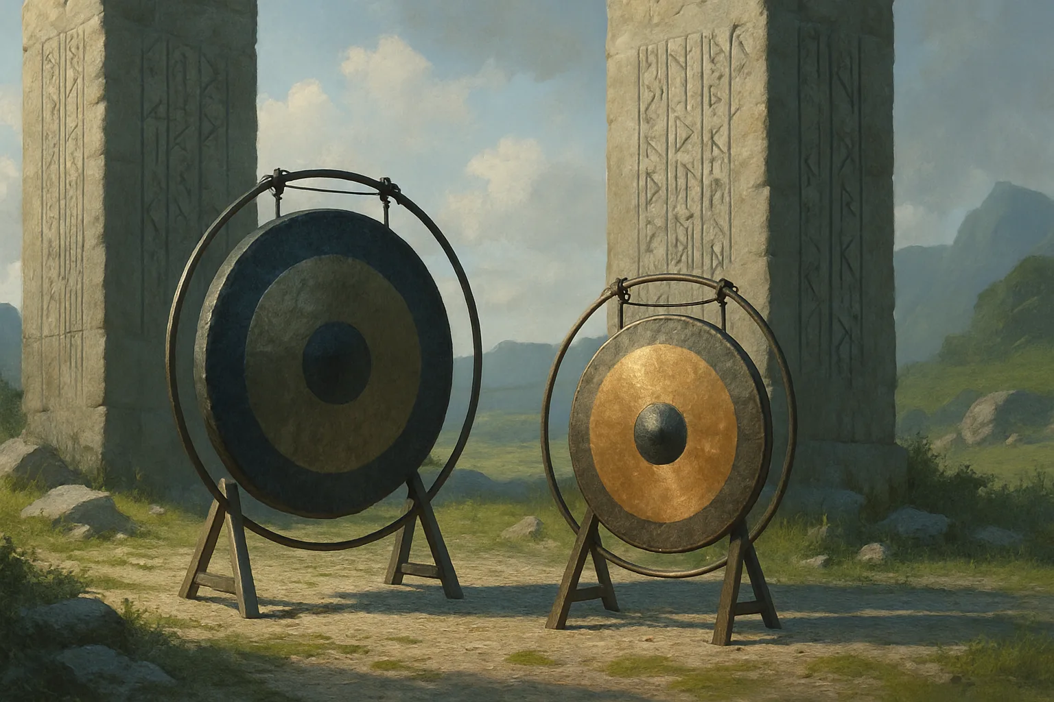 Two Diverse Gongs