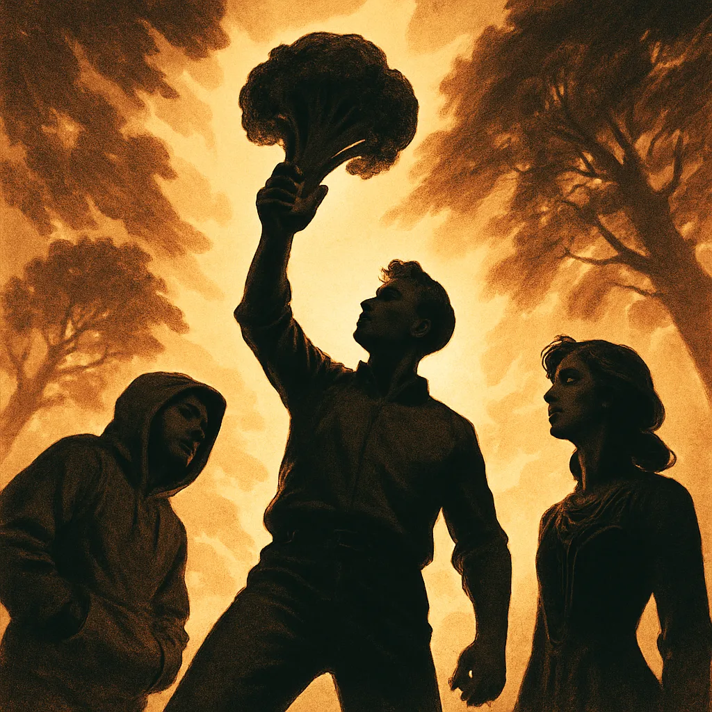 Strong Backlight and Bright Intense Direct Light Forge Towering Silhouettes