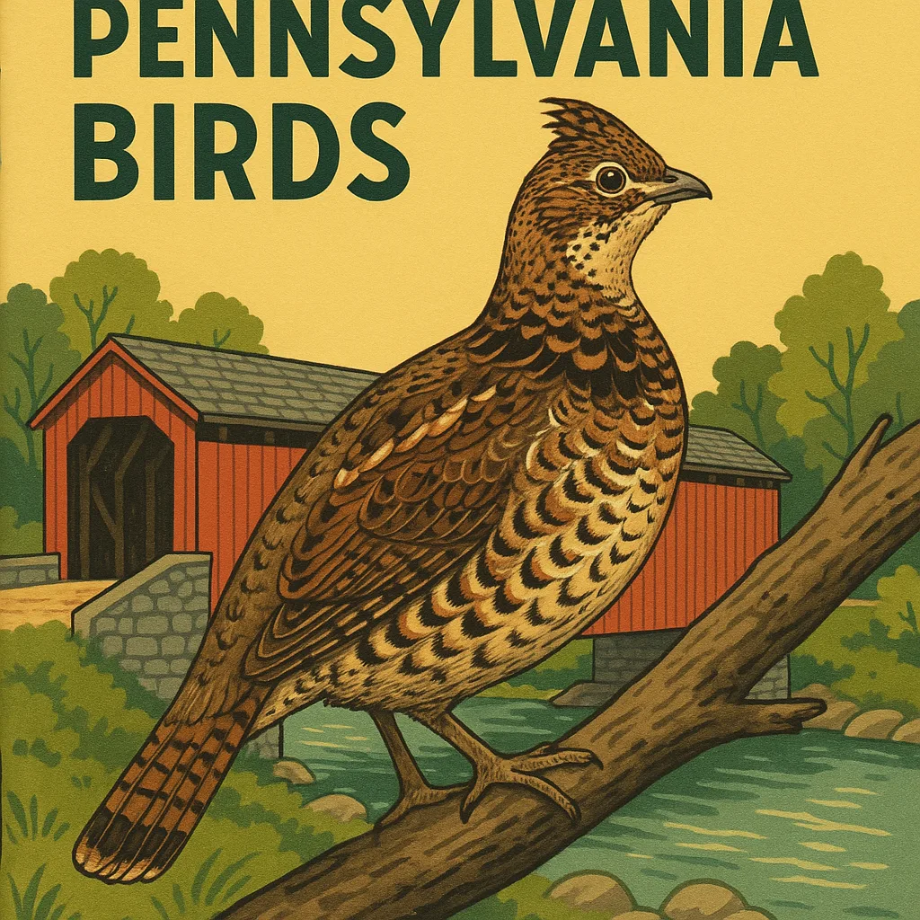 Pocket Guide Cover Featuring a Title "Pennsylvania Birds"