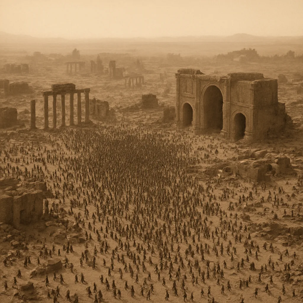 Vast Crowd of Tiny Figures