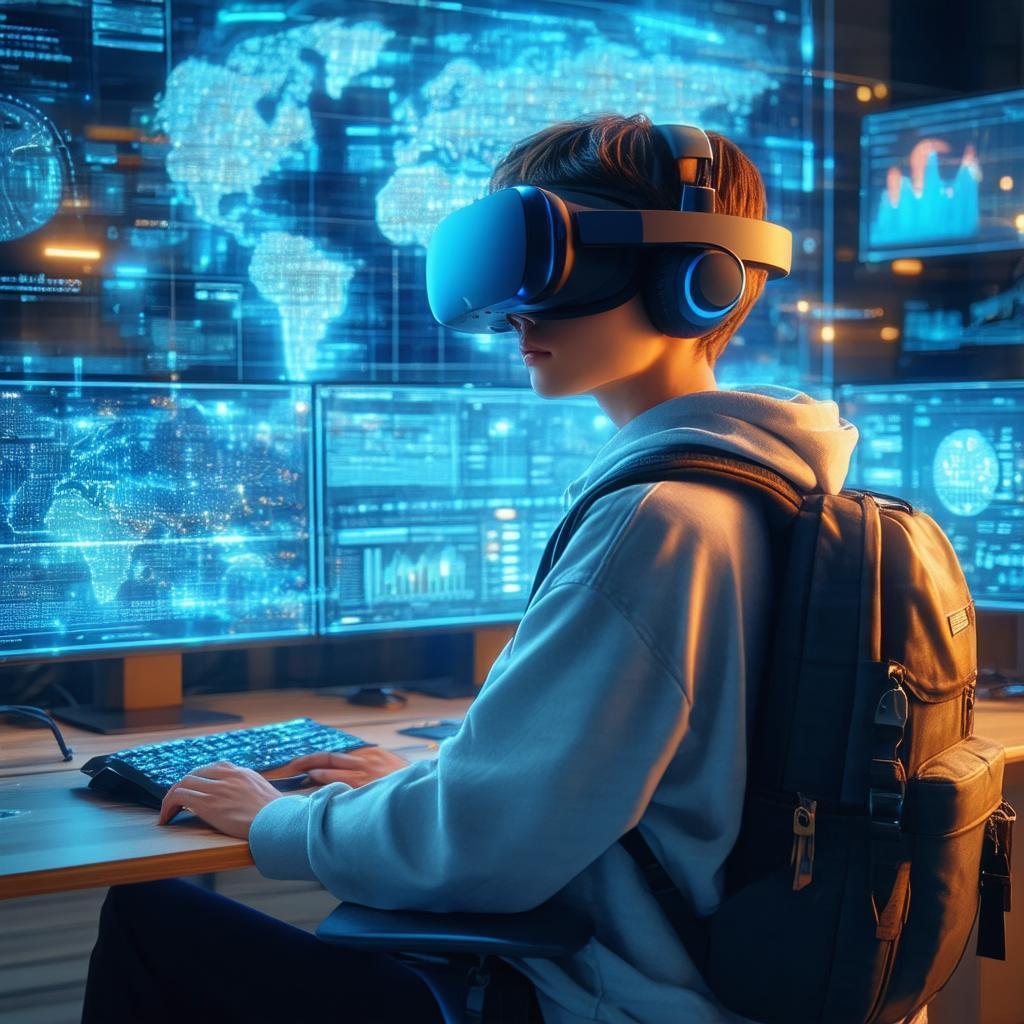 Worried Student in a Holographic Workspace