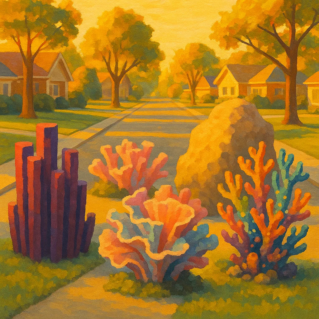 On a Quiet Tree-lined Street with Well-kept Houses