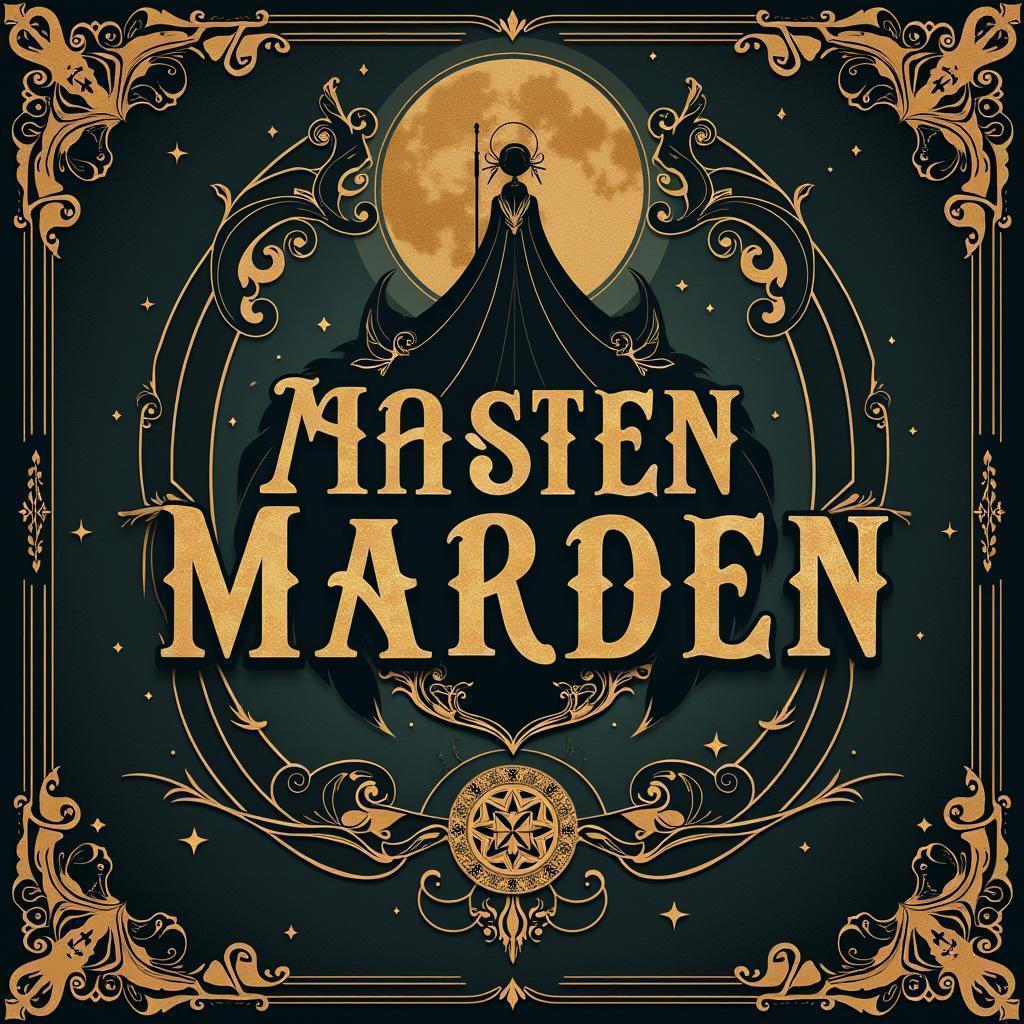 Melancholic Persian Typography Fantasy Cover