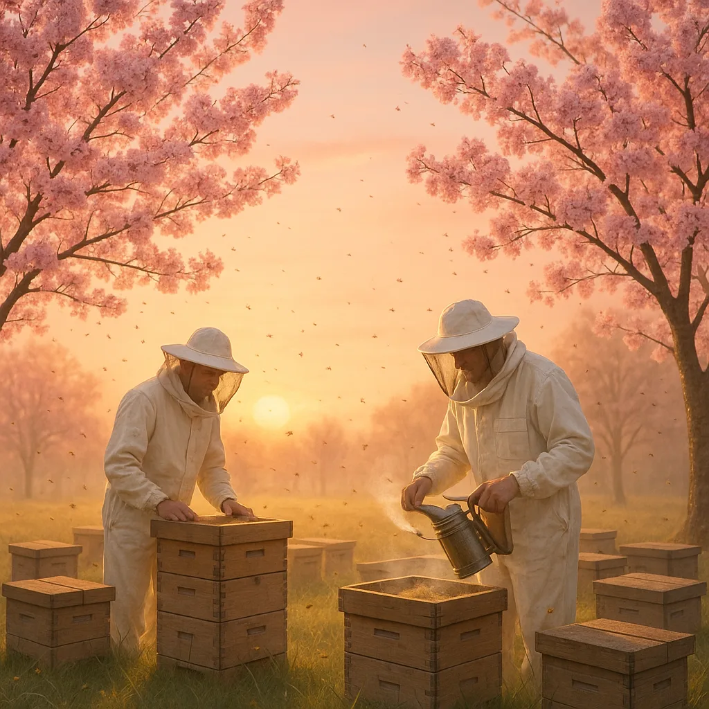 Delicate Pink Cherry Blossoms Flourish in Bloom