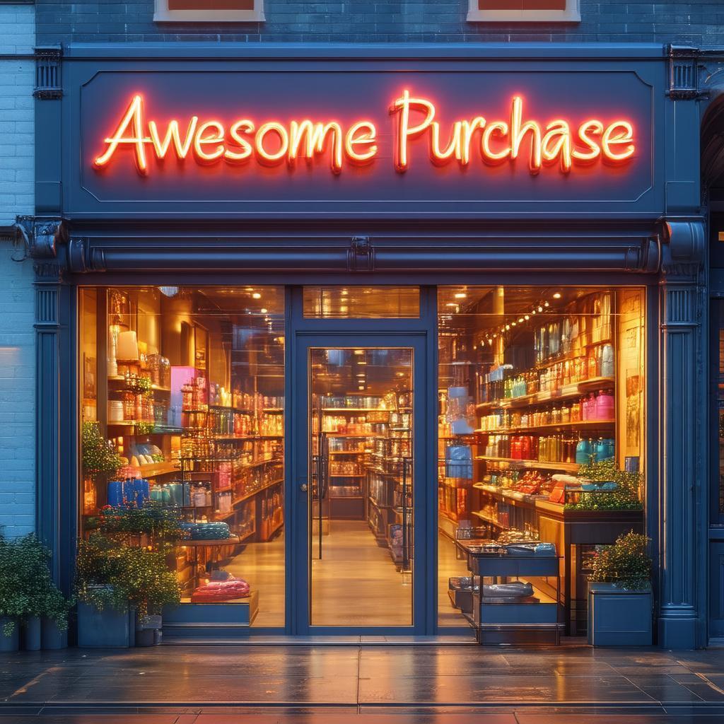 Neon Storefront Rendered in Sleek Octane