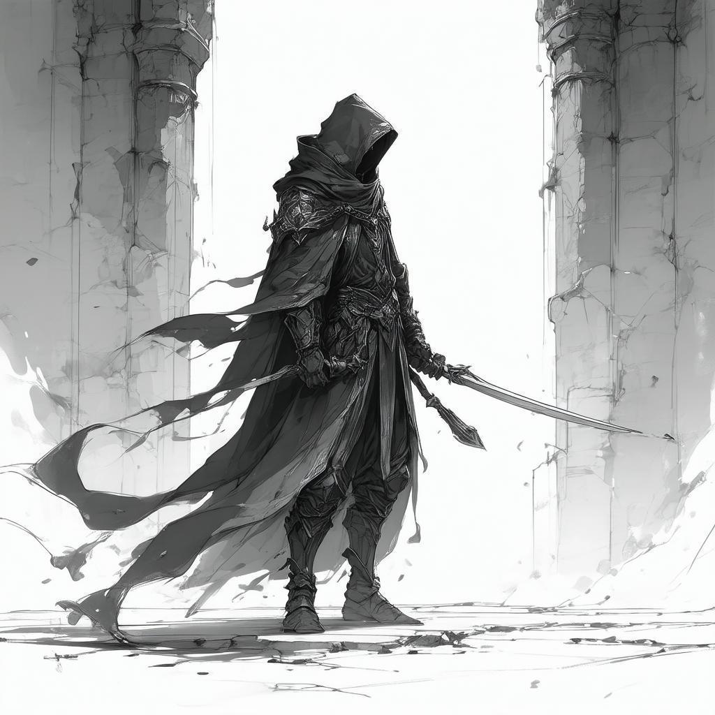 Shadow Mage Acolyte in Whiteboard Sketches