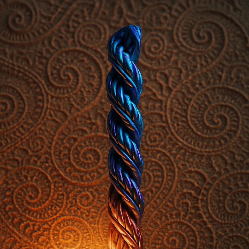 Single Anodized Braided Coil