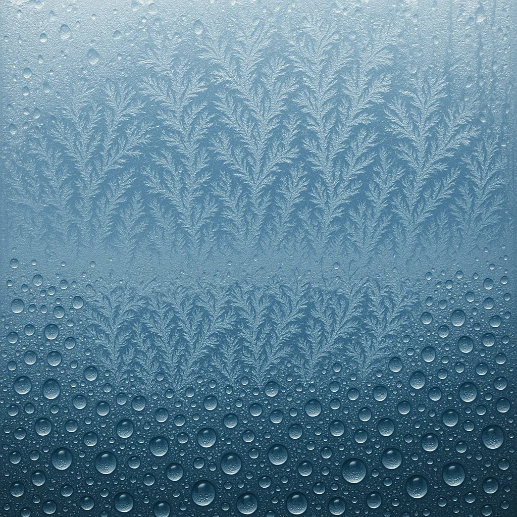 On a Frosted Window at -10°C, Water Vapor Condenses