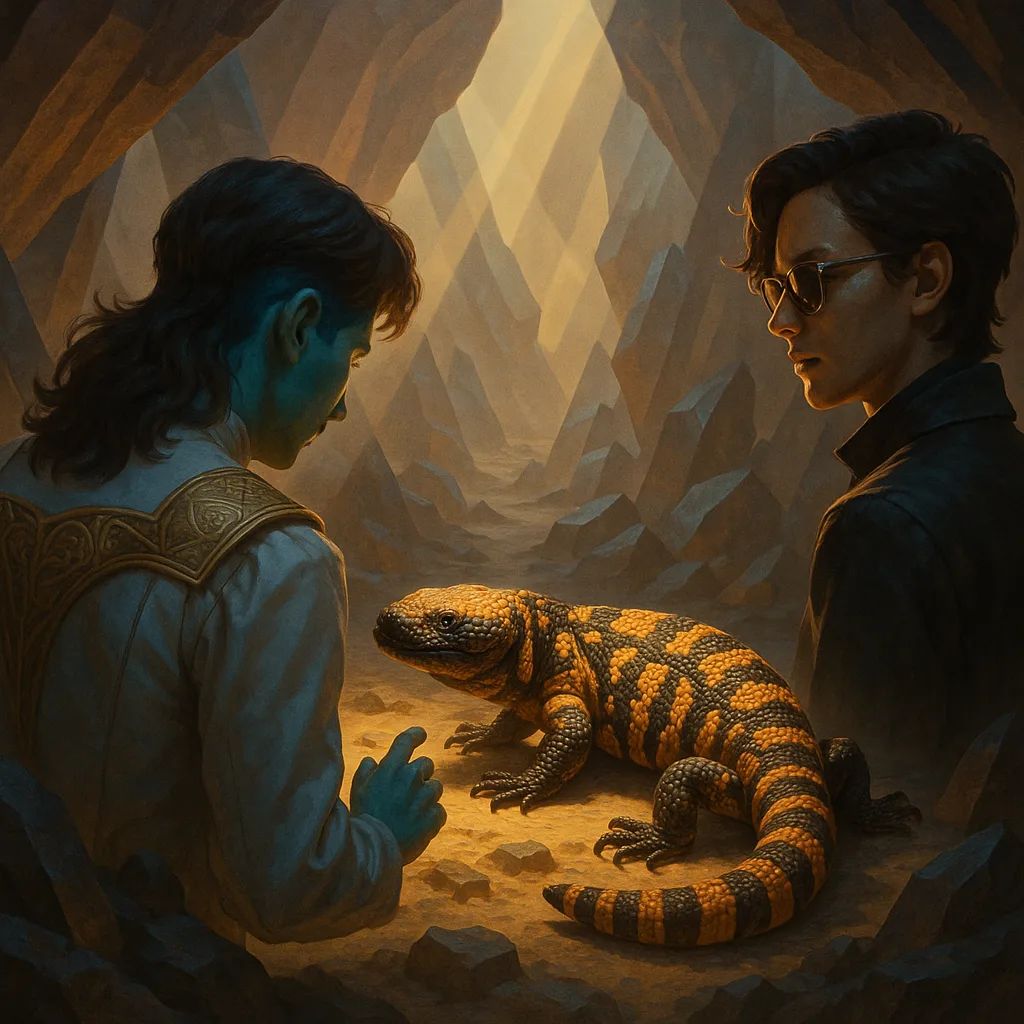 Scientist—their Unnatural Blue-green Skin Visible at the Nape