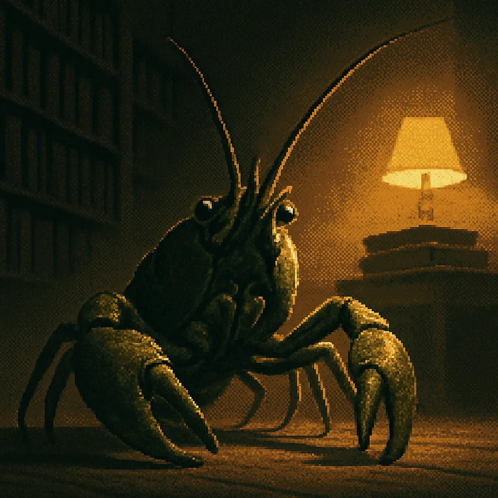 Lone Deep Olive Green Crayfish