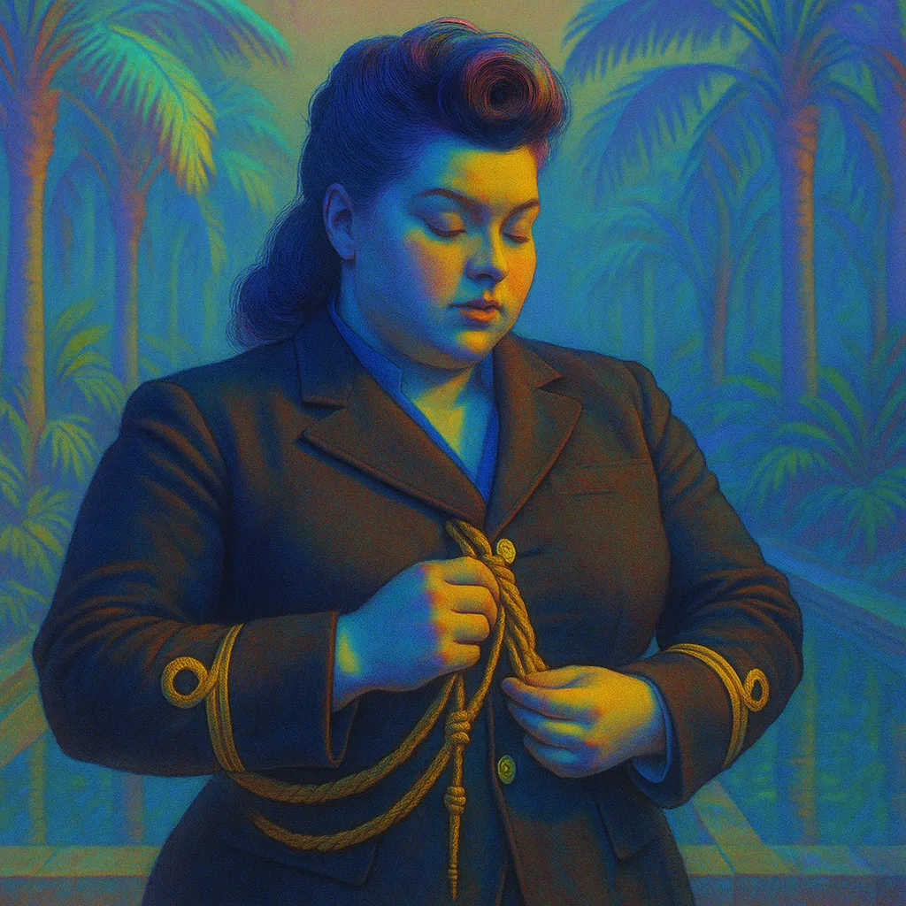 Curvy 1950s Rockabilly Figure