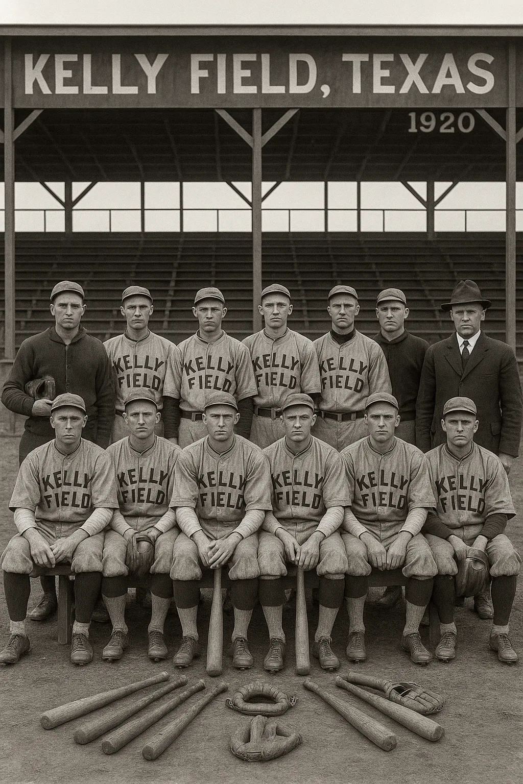 Historic Baseball Team Photograph Featuring Players in Vintage Uniforms