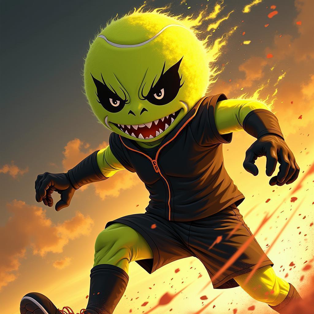 Tennis Ball Monster Turned Golden Superhero