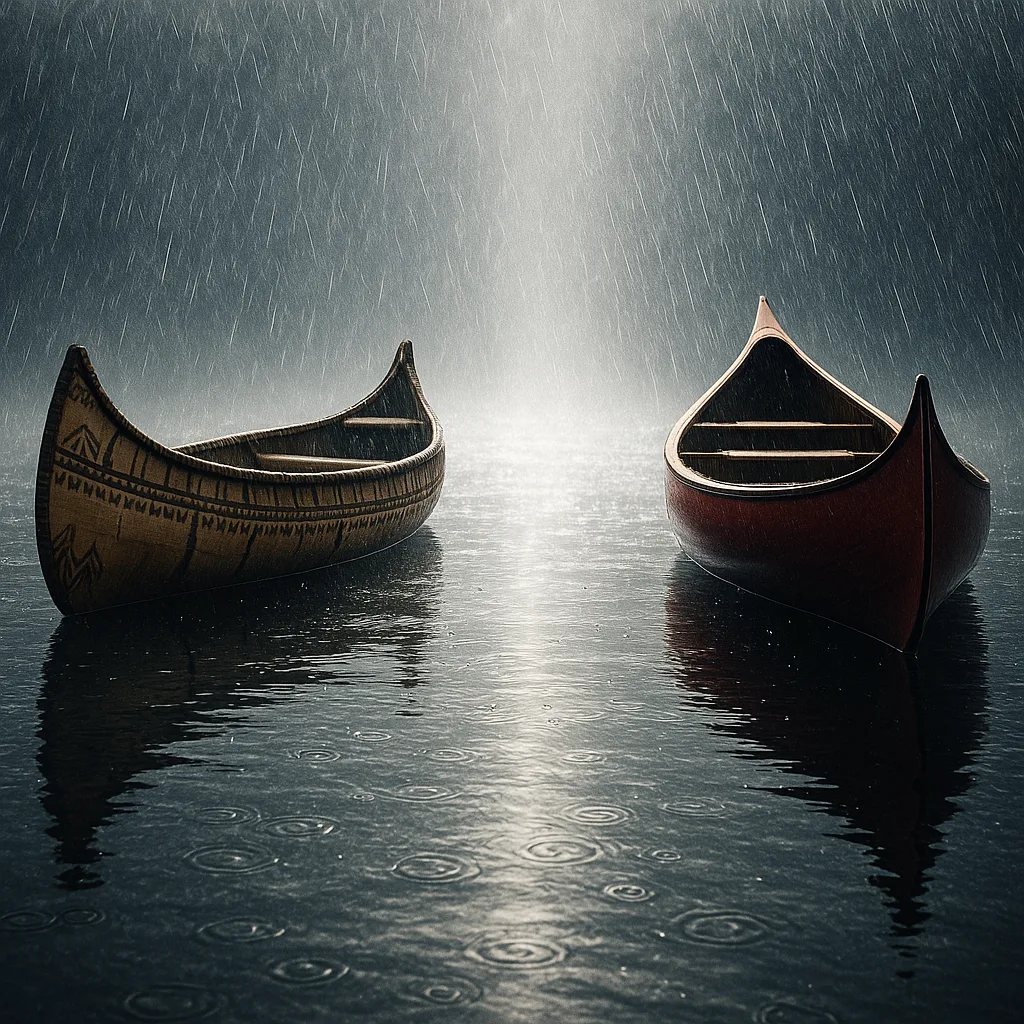 Amidst Driving Heavy Rain That Obscures Visibility