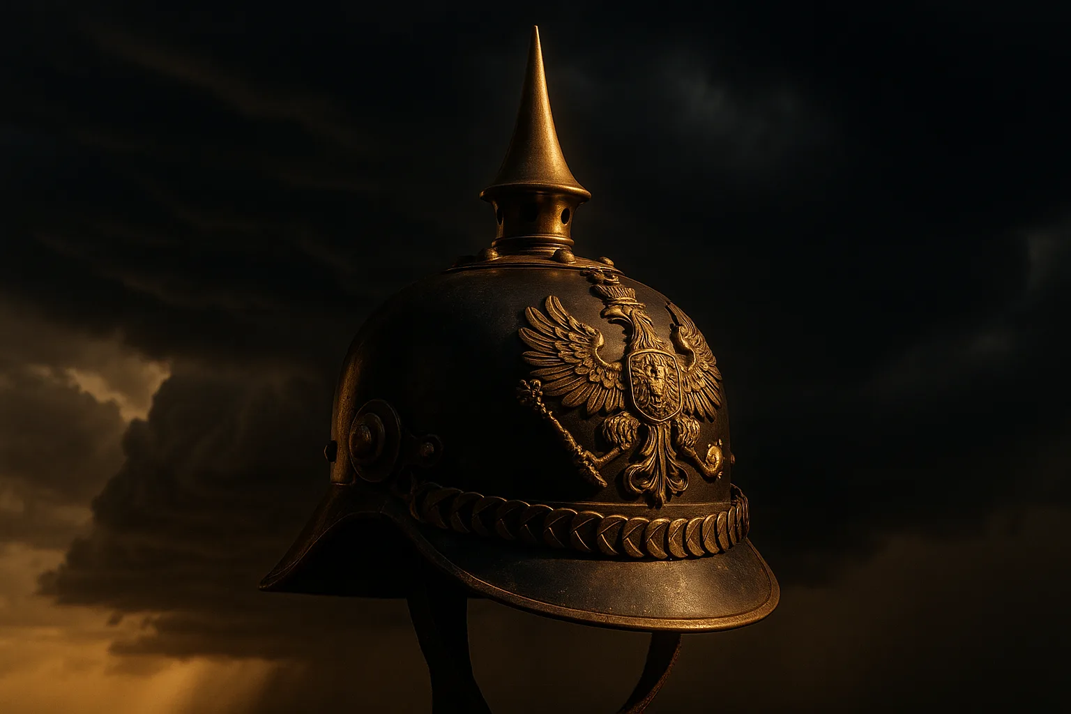 Single Ornate Pickelhaube