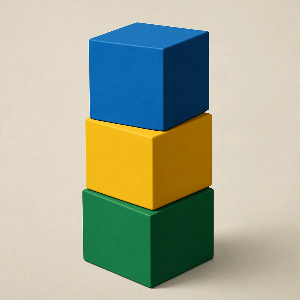 Three Stacked Cubes