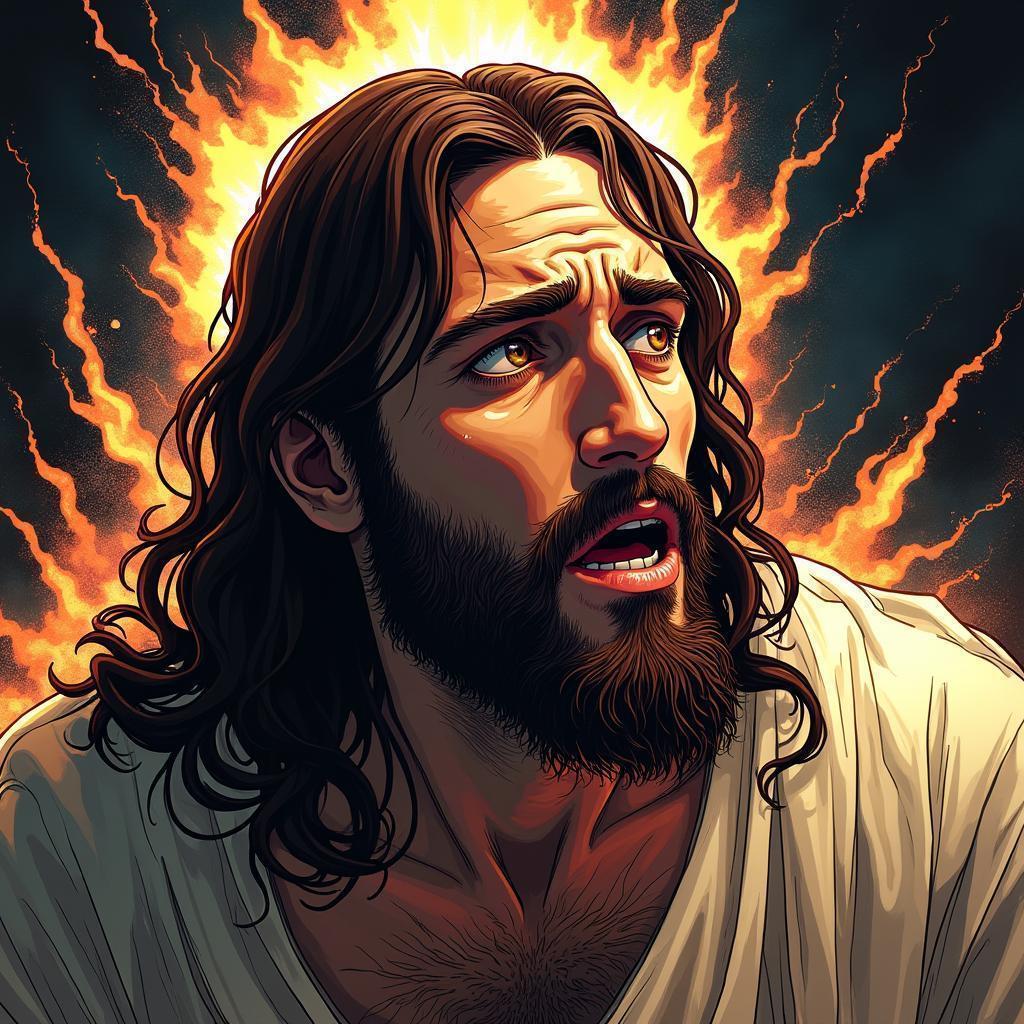 Depressed Jesus in High Energy Manga