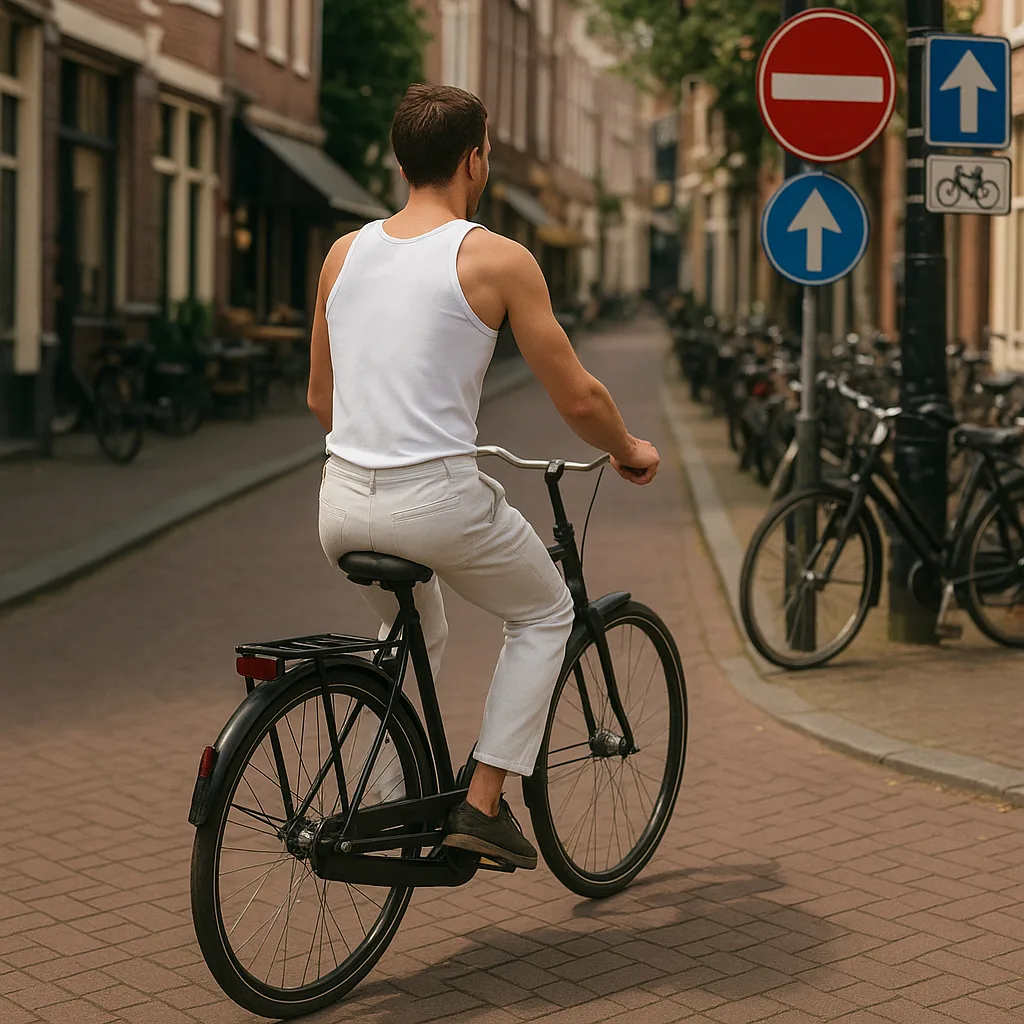 Person Wearing White Pants