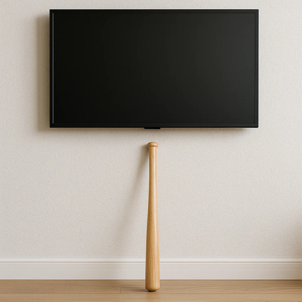 TV Mounted on a Wall