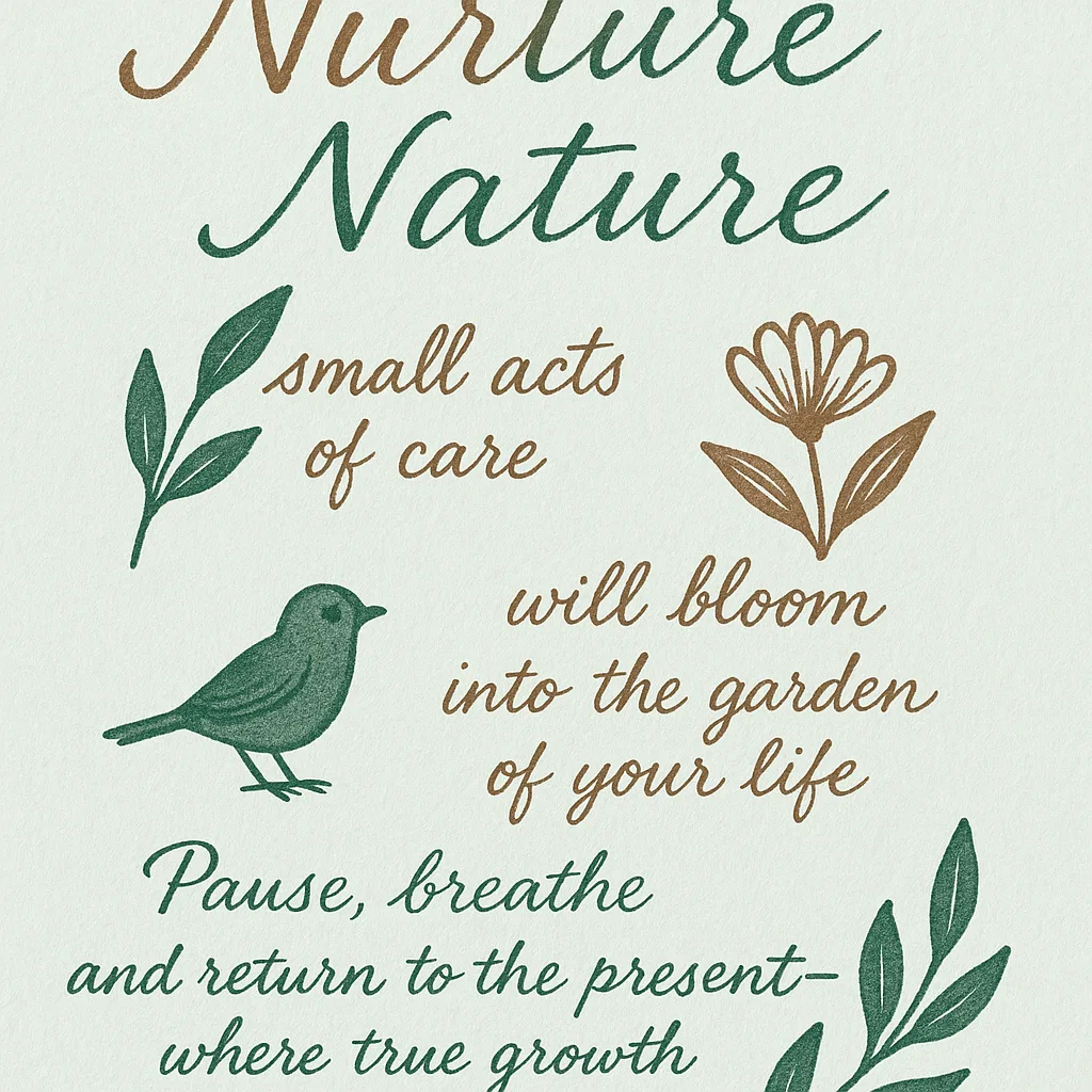 9:16 Vertical Hand-drawn-style Infographic Card with a Serene