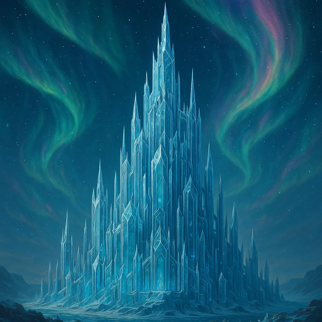 Towering Fortress of Dazzling Crystal