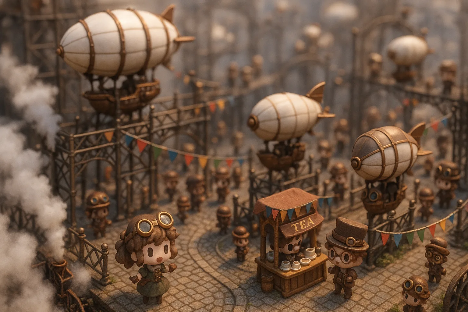 Whimsical Miniature Diorama Captures a Lively