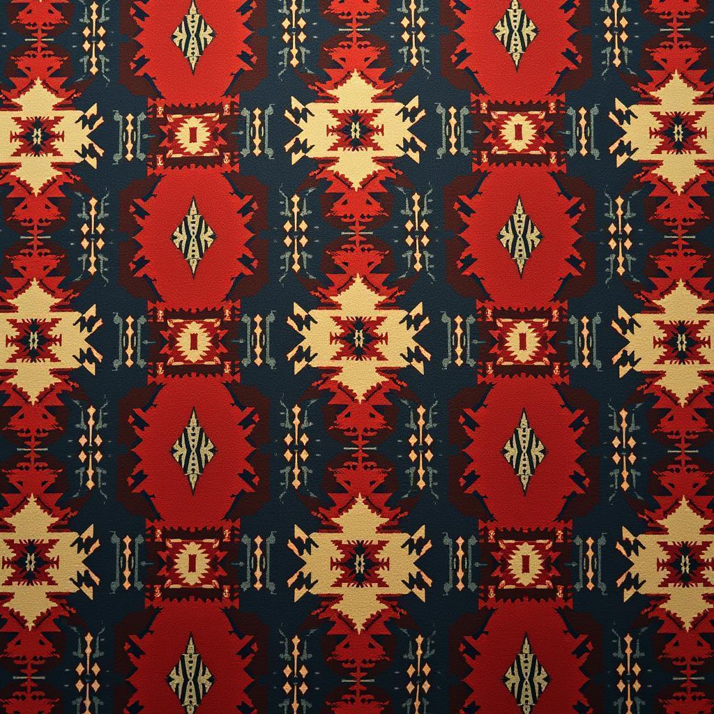 Mohican Textile Pattern in Rich Hues