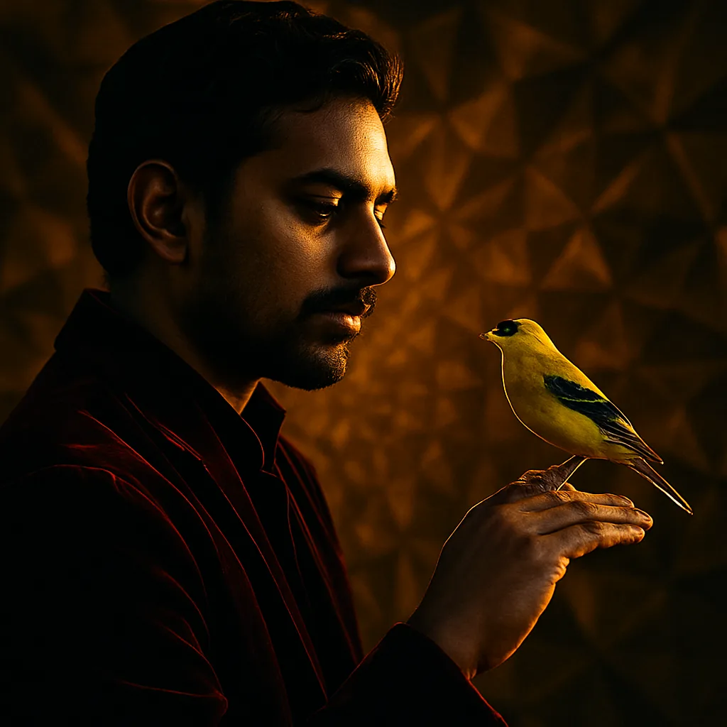 South Asian Person with a Goatee
