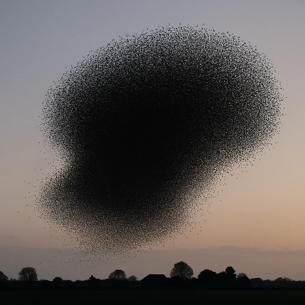 Thousands of Starlings Form a Colossal