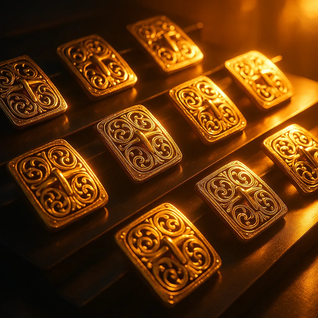 Dozen Filigree Buckles Gleam