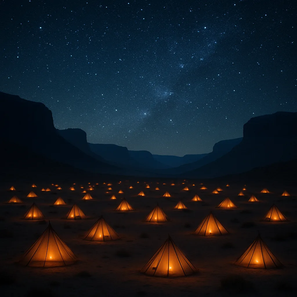 Large Congregation of Nomadic Tents