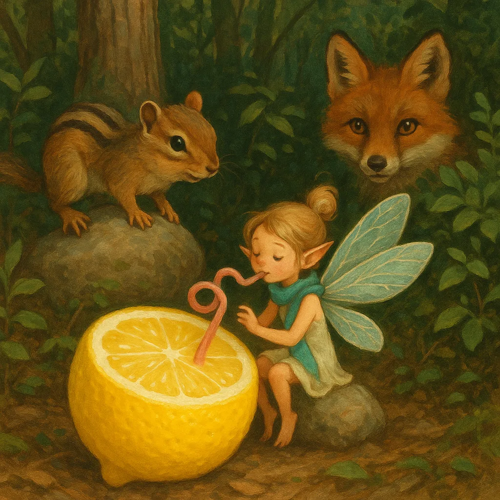 Whimsical Scene Reveals a Tiny Fairy with Glittering Wings