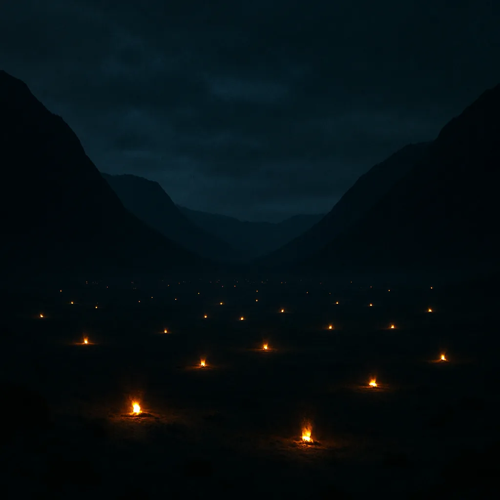 Many Distant Campfires Flicker Like Tiny Stars