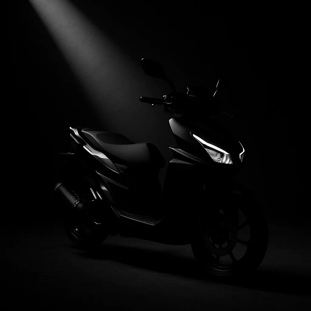 POV: a Sporty Motor Scooter