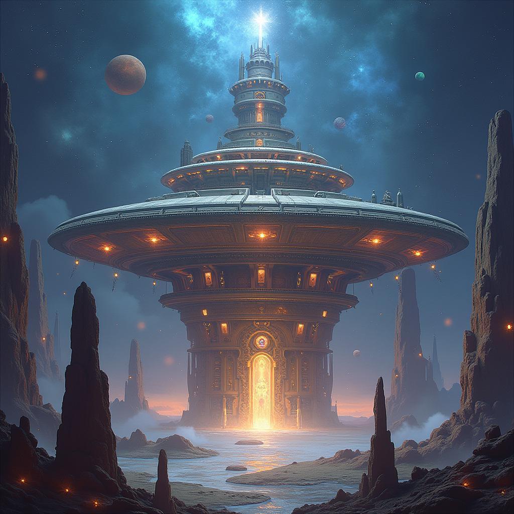 Majestic Space Station of the Trade Guild