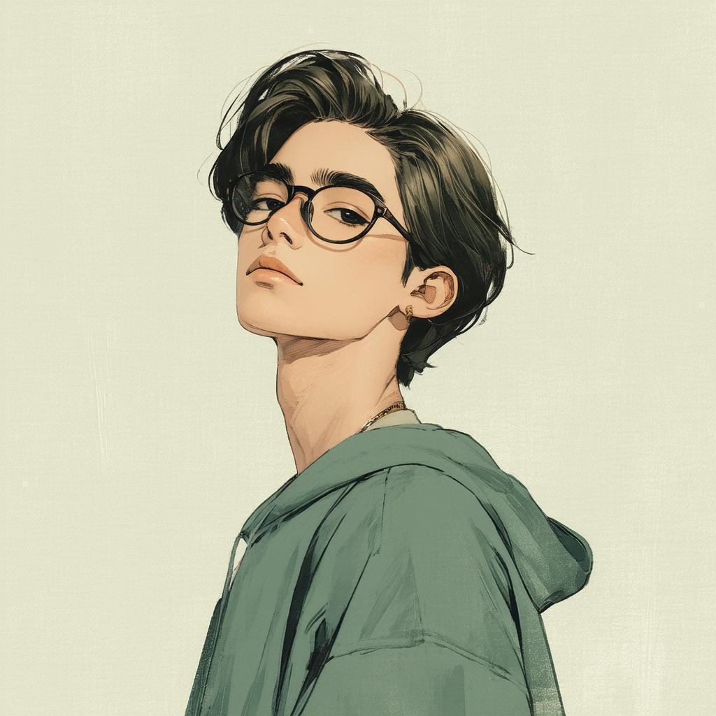 Sparse Lined Teen Portrait With DnD Hints