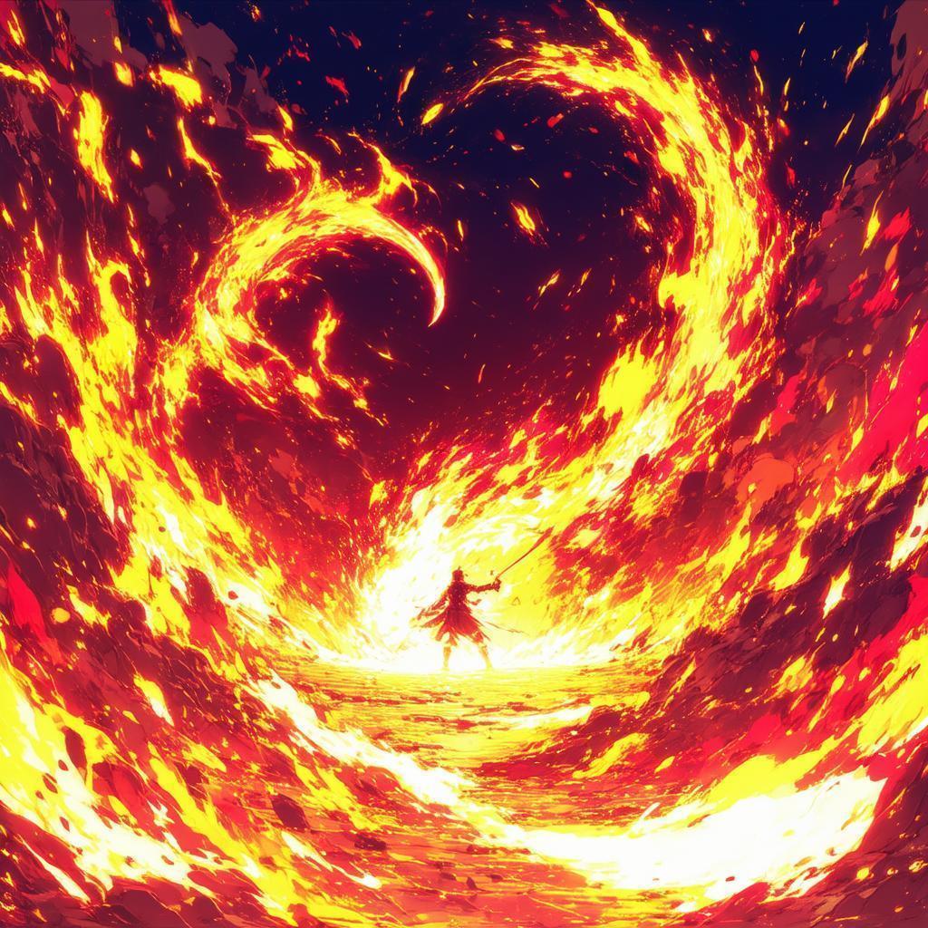 Fiery Awakening of Atar in Anime Flame