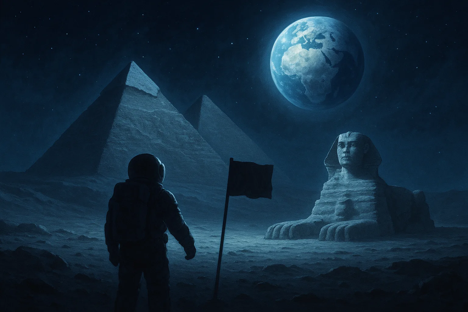 Otherworldly Scene Reveals the Great Pyramids