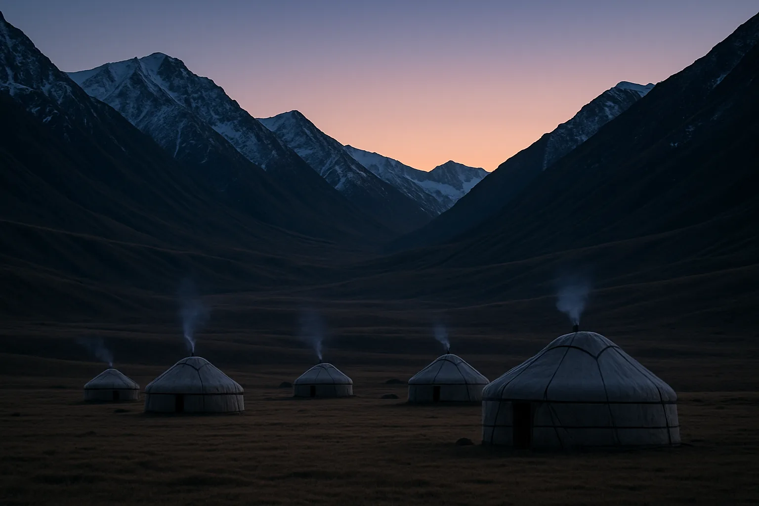 Several Nomadic Yurts