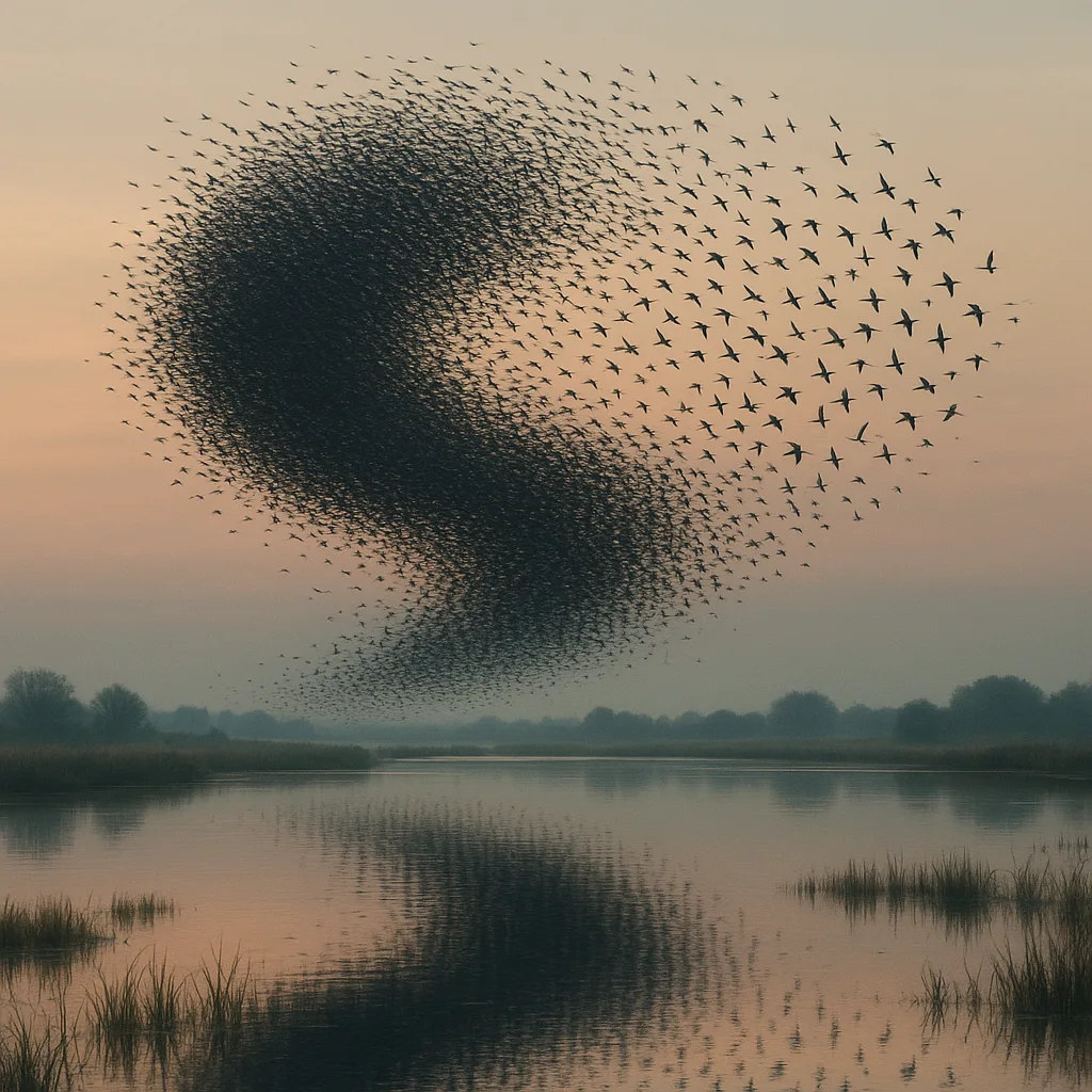 Countless Migrating Birds Form a Massive