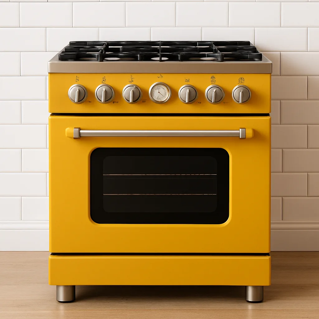 Stovetop Oven in a Vibrant Mustard Yellow Color