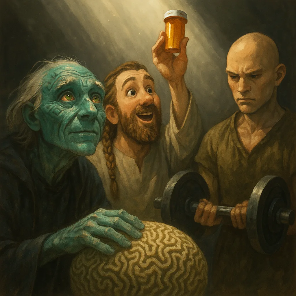 Infamous Senior Scholar with Unnatural Blue-green Skin
