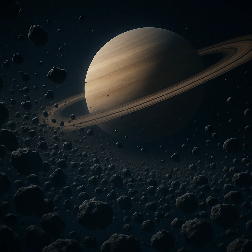 Dense Field of Countless Asteroids Tumbles Silently Through the Void