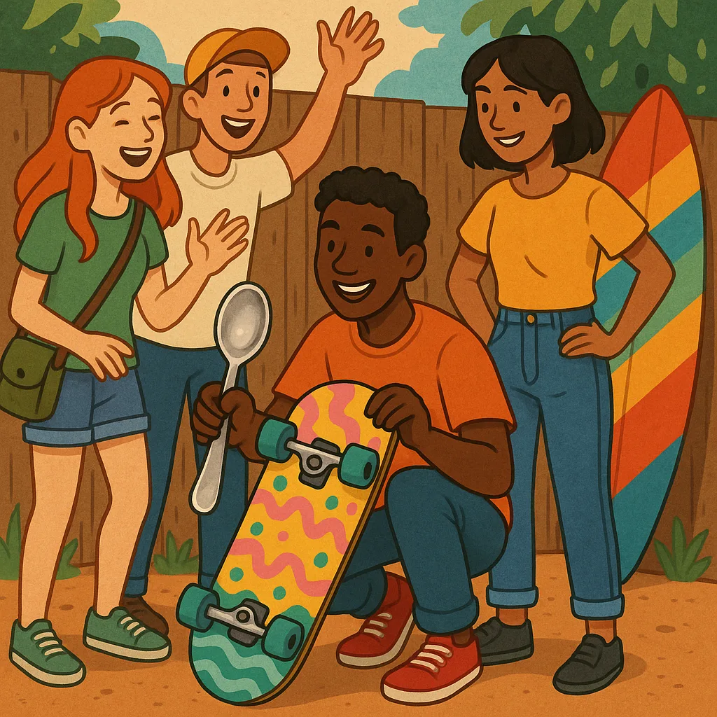 Depict an Energetic Gathering of Individuals