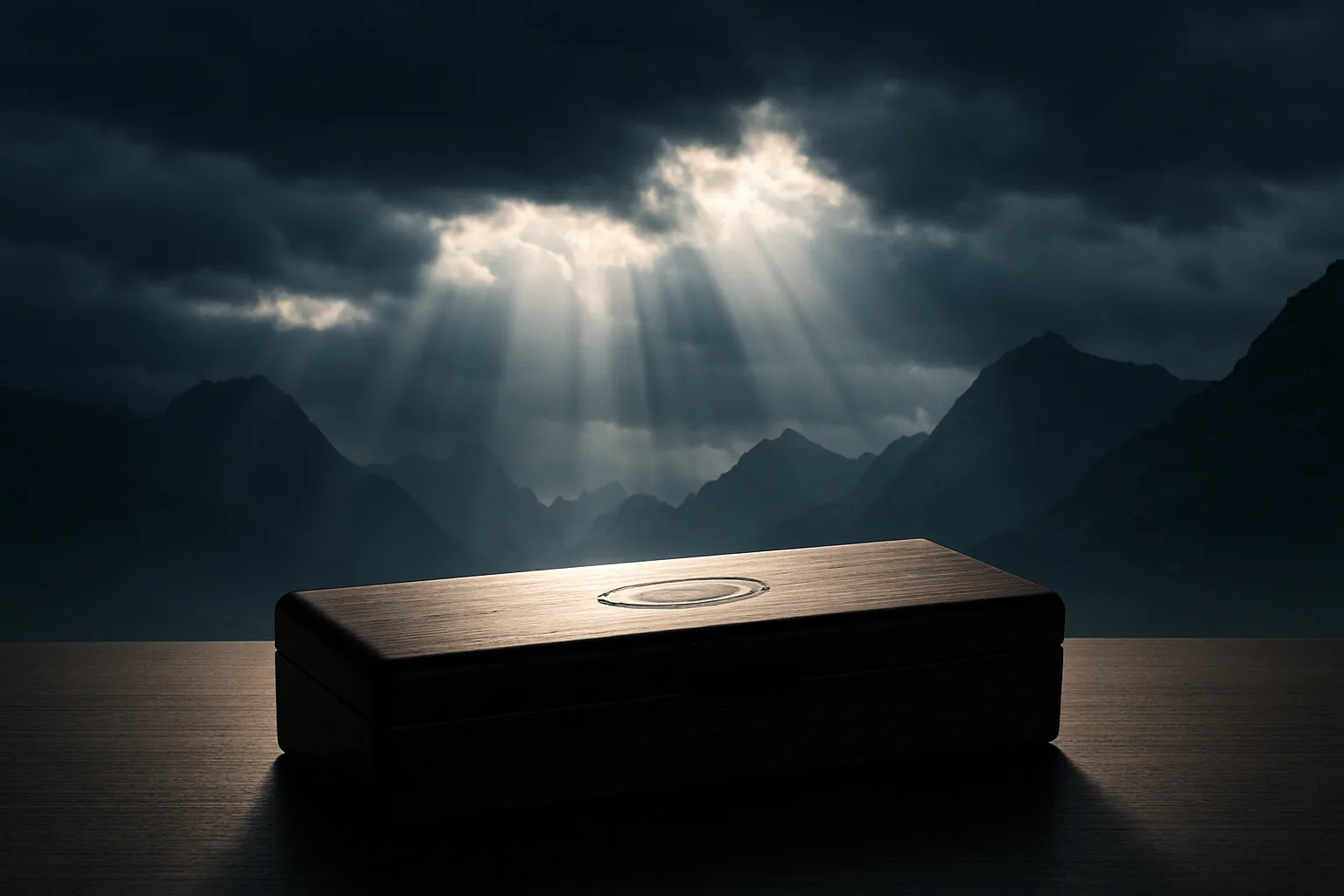 Single Polished Wood Pencil Box