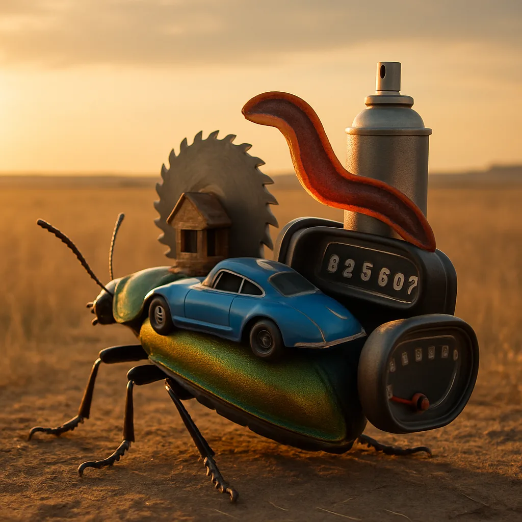 Dream Assemblage of Leaf Beetle