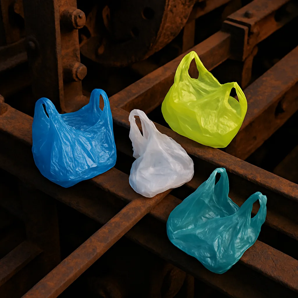 Four Varied Plastic Bags