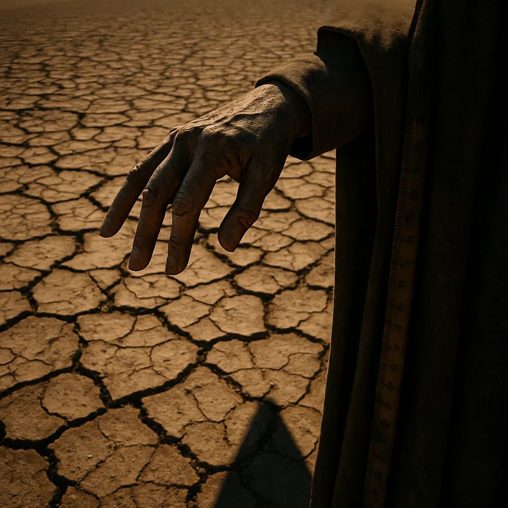 Weathered Ruler Extends a Commanding Hand