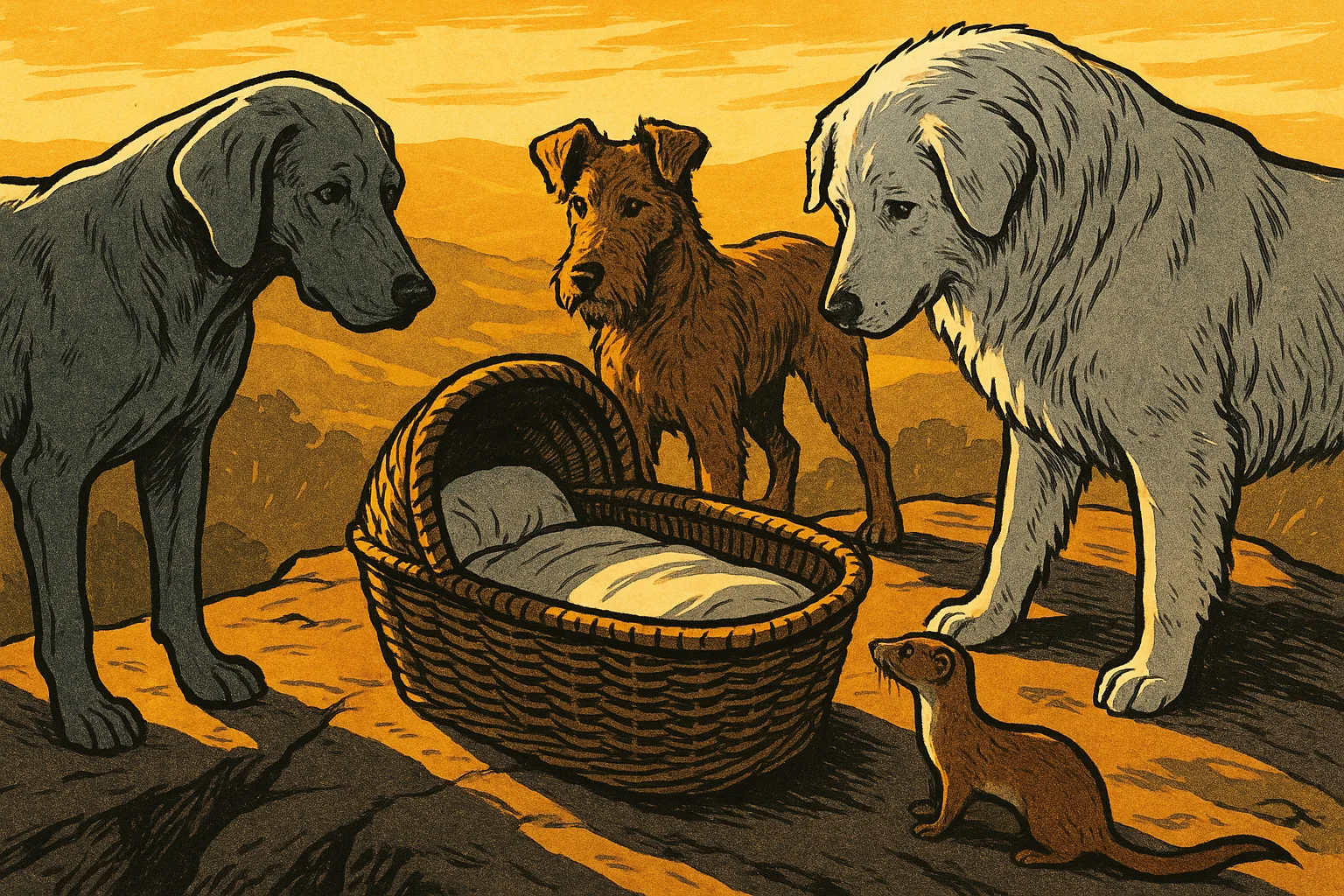 Boldly Inked Weimaraner