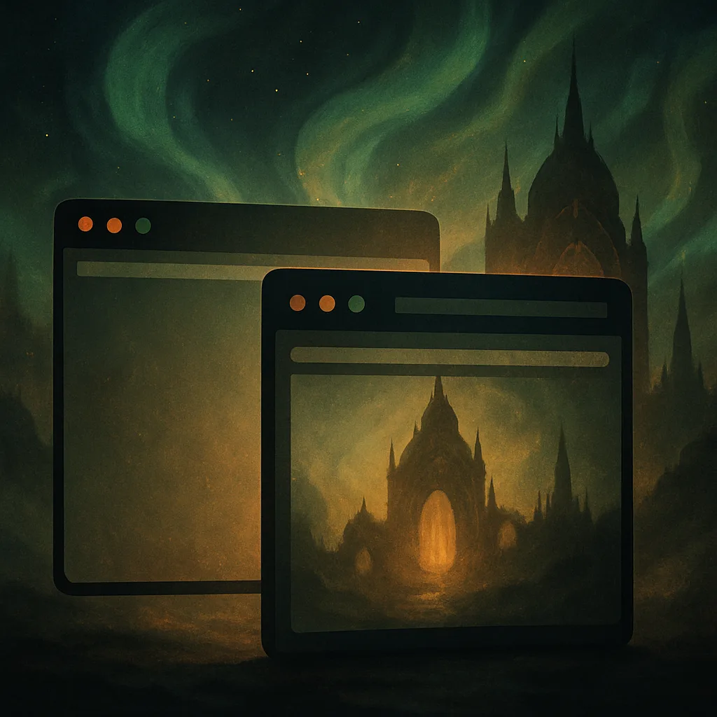 Two Diverse Window Screens